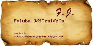 Faluba Józsiás névjegykártya